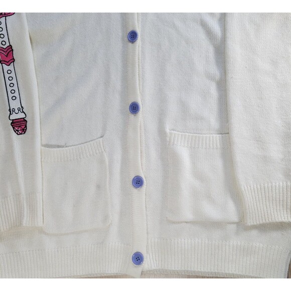 Sailor Moon Hot Topic Cardigan XL School Uniform Moon Sceptor Brooch Sweater - Picture 5 of 11